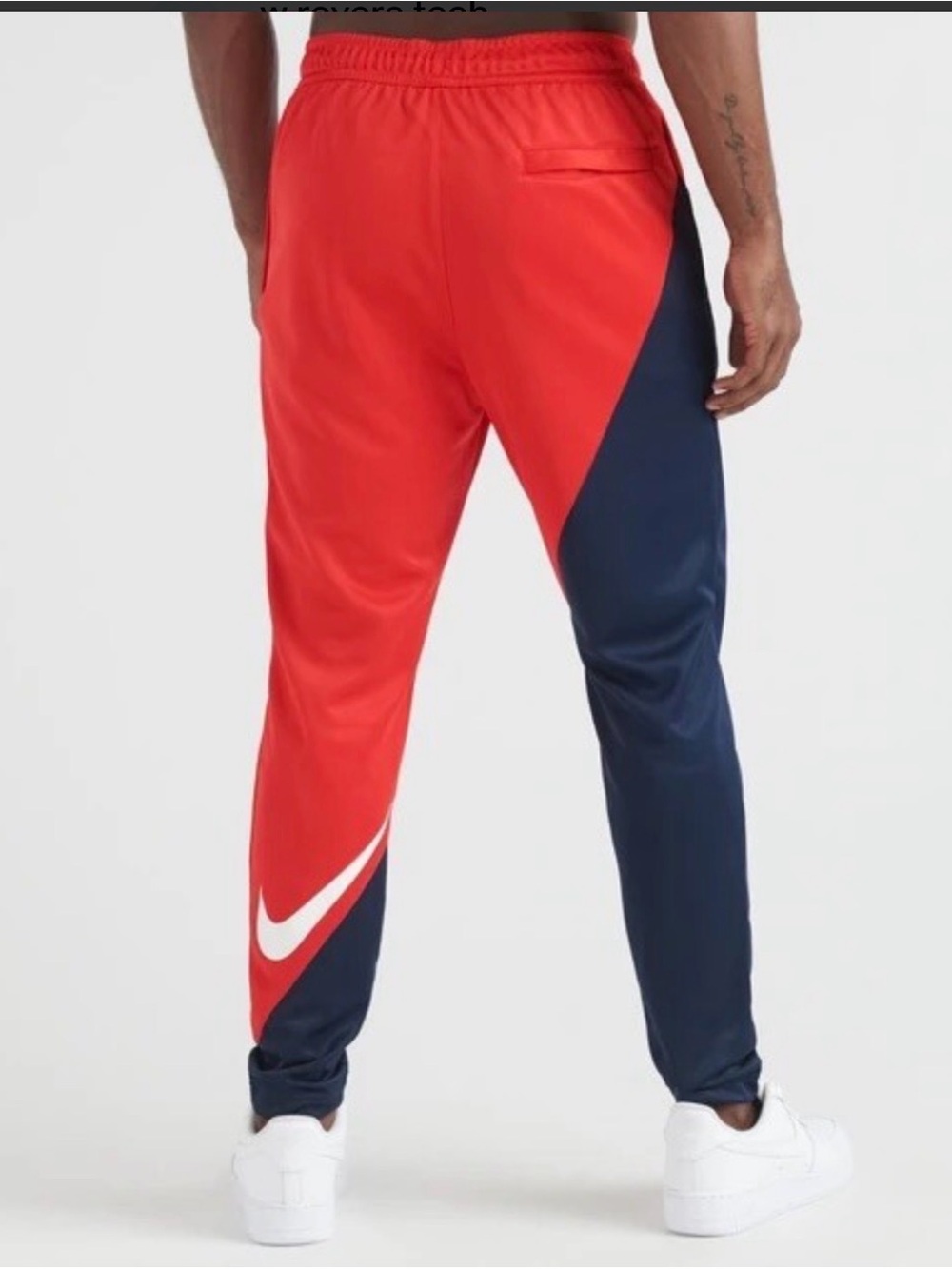 Nike Red and Navy Swoosh Track Pants Plus Size.